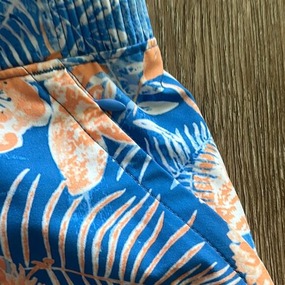 Columbia PFG Tidal Shorts Blue & Orange Floral Size Small UPF 50 - Picture 4 of 6